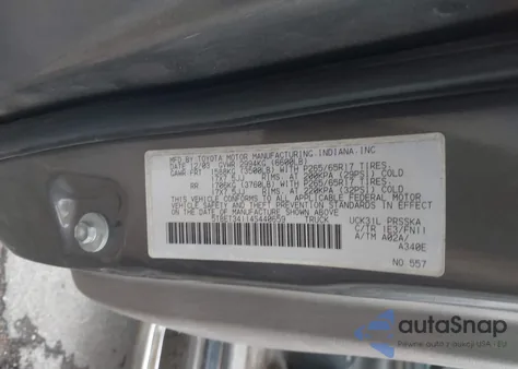 2004 Toyota Tundra Sr5 V8 из США, поврежденный, VIN 5TBET34114S440659